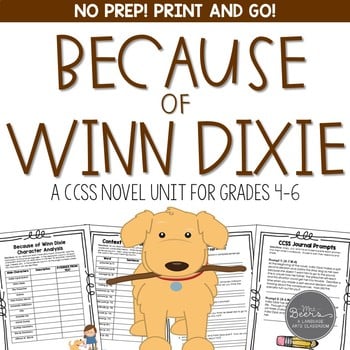 winn dixie novel study