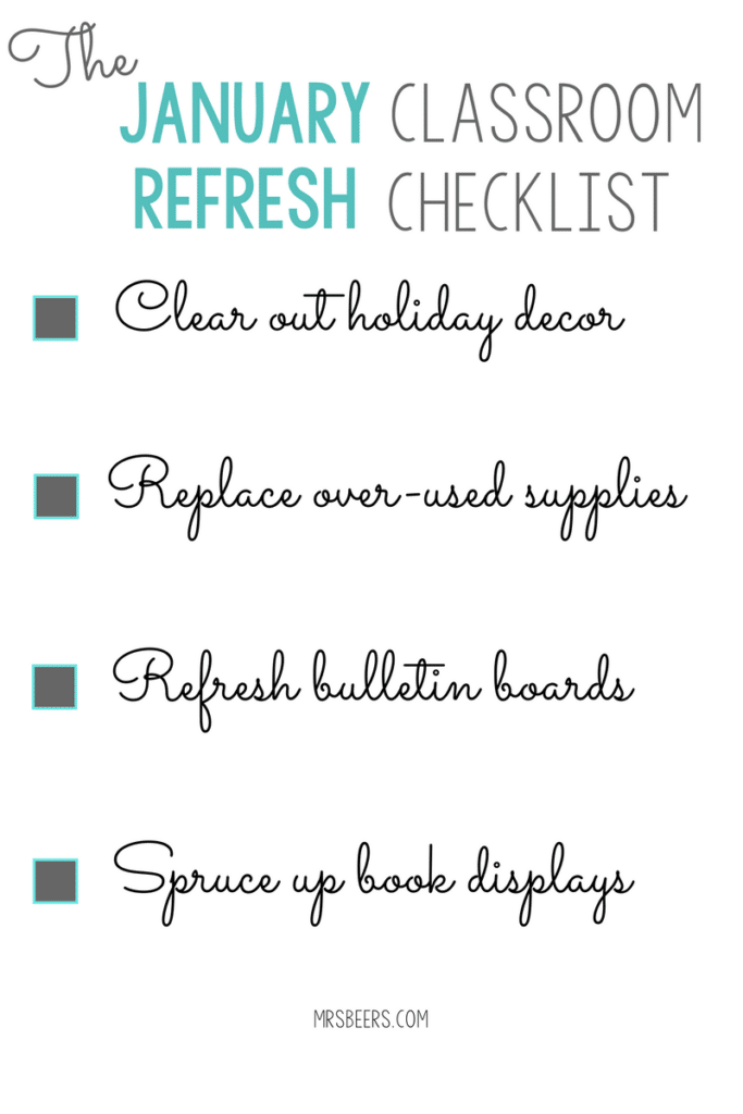 classroom organization checklist