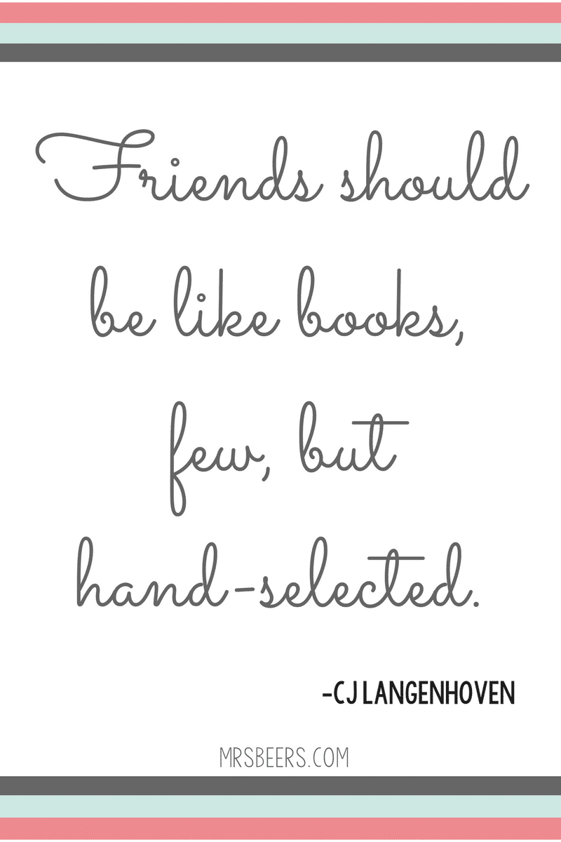 Friends should be like books quote