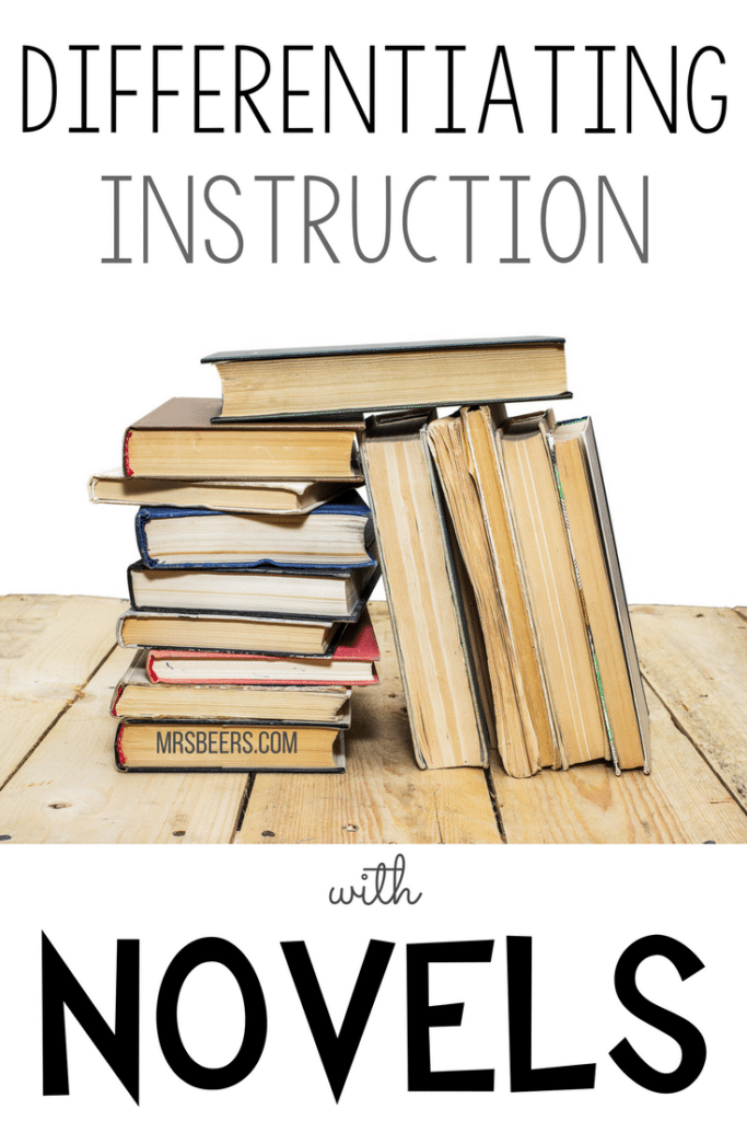 Differentiating Reading Instruction with Novels