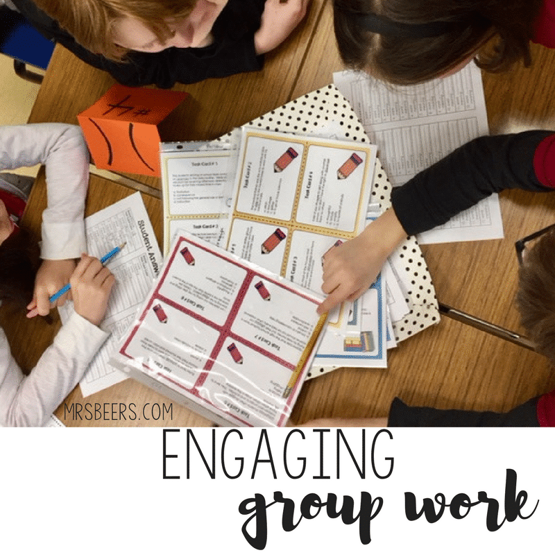 task cards for engaging group work