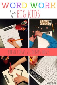 middle school ela word work
