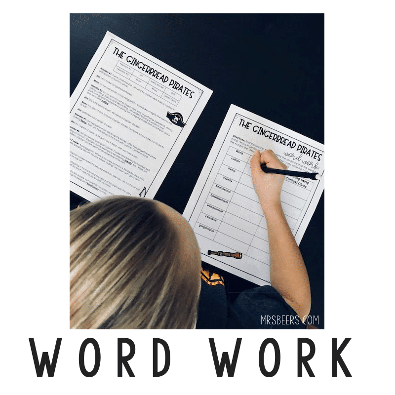 practice reading fluency with word work