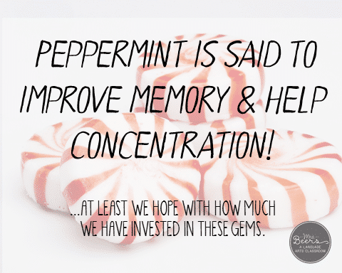 Test Prep peppermints