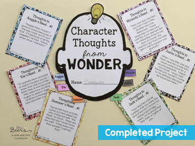 growing readers and thinkers wonder novel unit resource