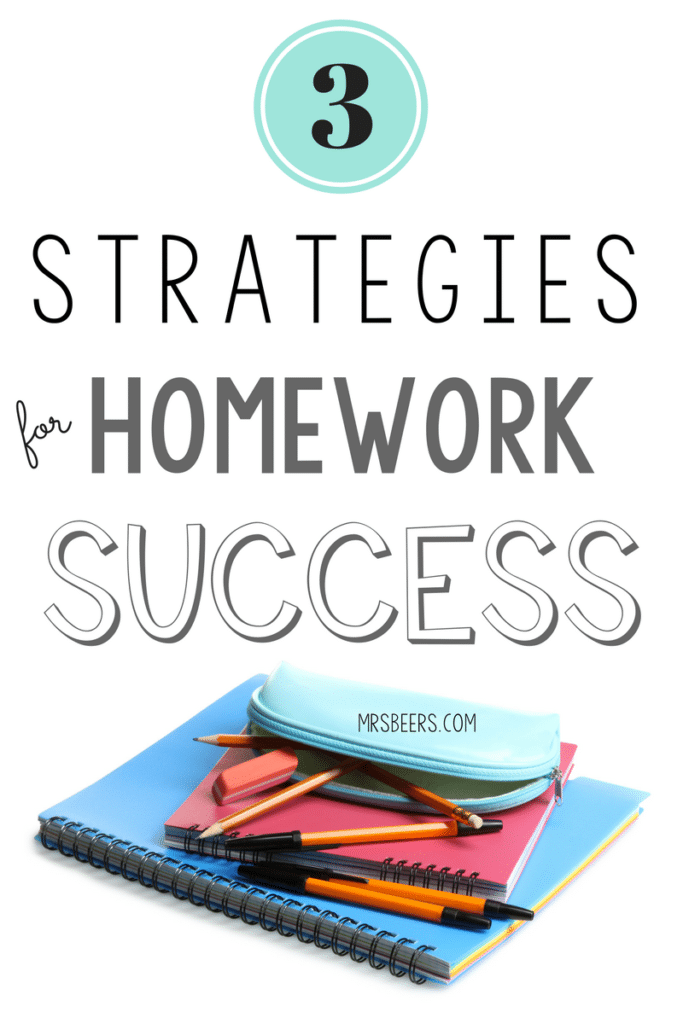 3 Strategies for Homework Success