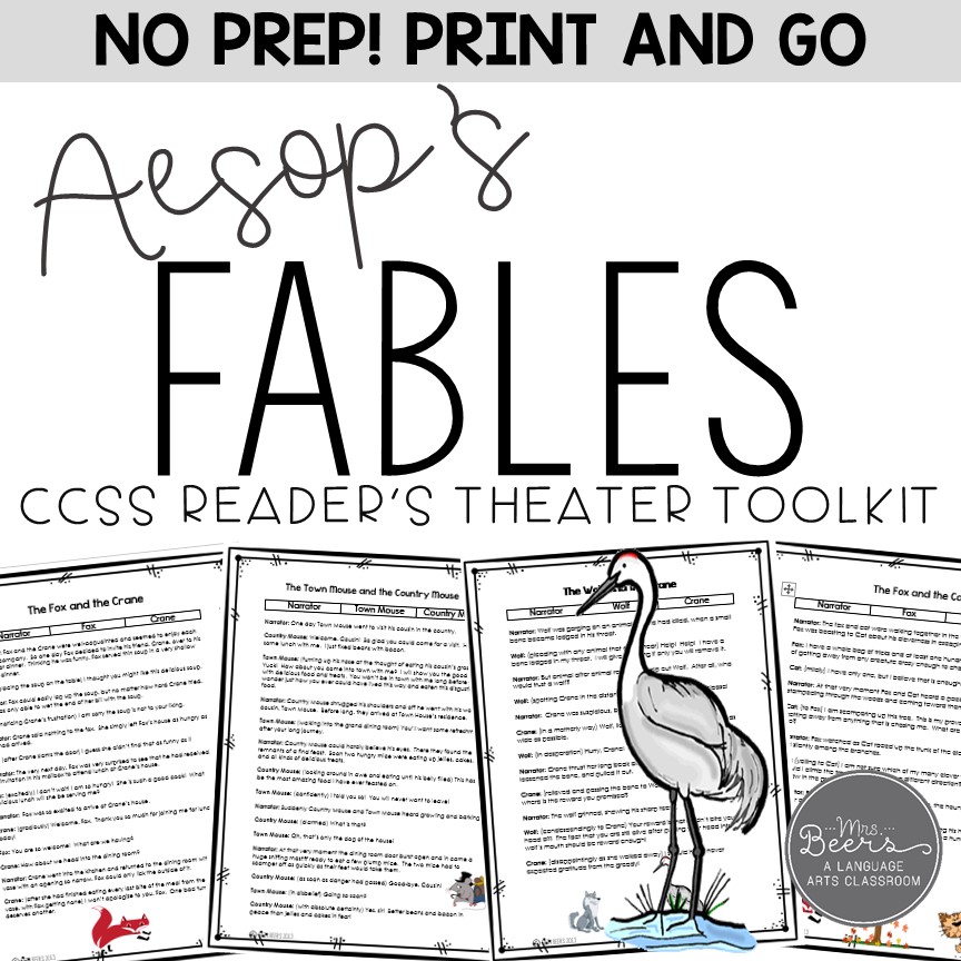 Aesop's Fables Reader's Theater Toolkit for Grades 4-6