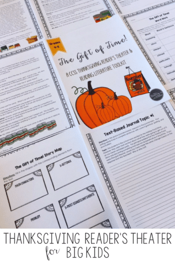 Thanksgiving ELA Ideas for Middle Grades