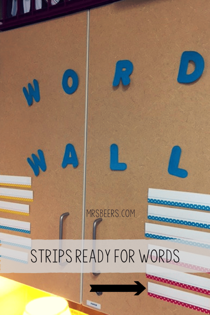 sentence strips for interactive word wall