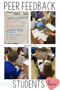 Peer feedback writing ideas for students
