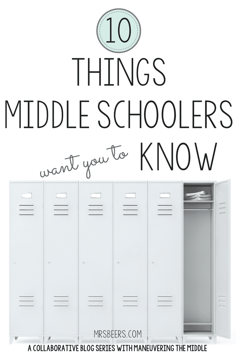 10-Things Middle School Students Want Parents and Teachers to KNOW!