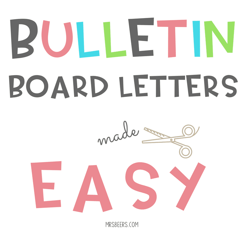 Bulletin Board Letters Made Easy