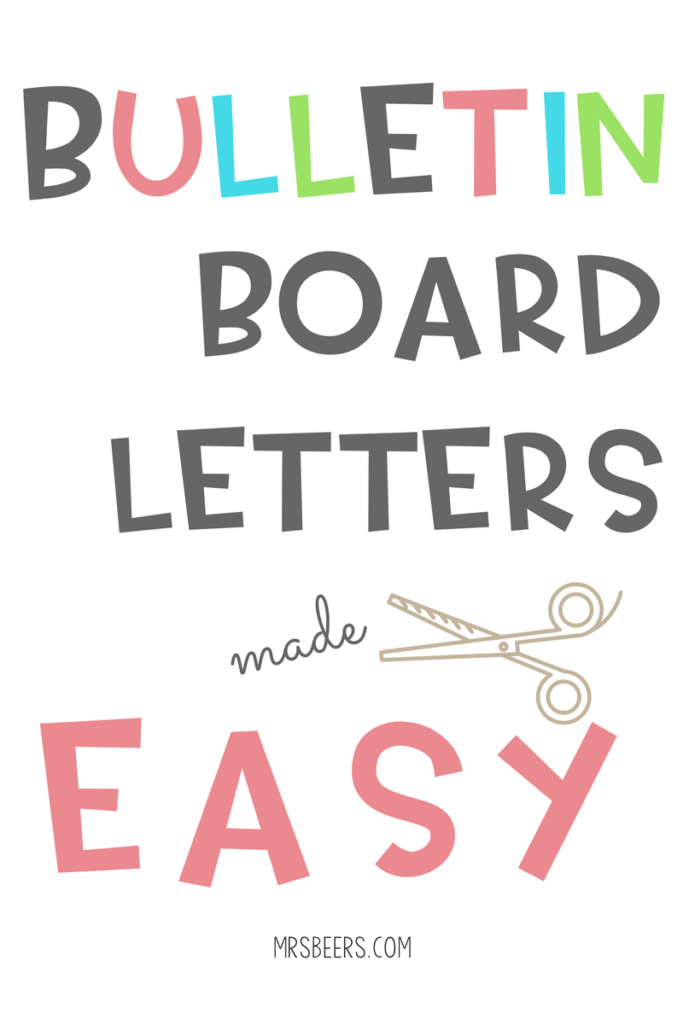 Bulletin Board Letters Made Easy