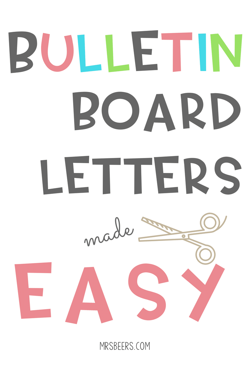 bulletin board letters made easy 3 steps