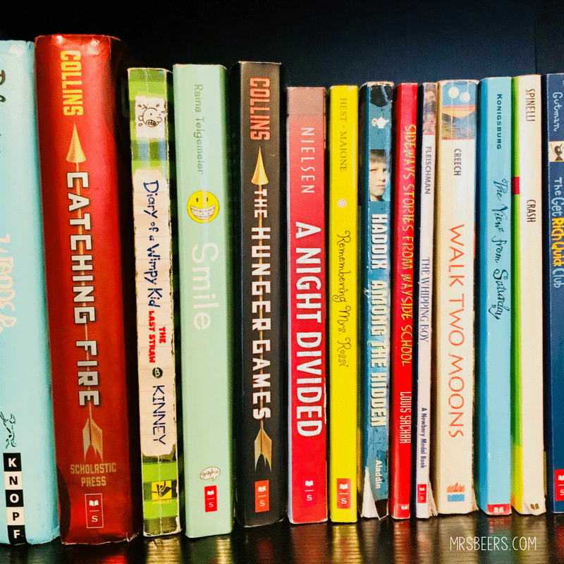 high interest novels for middle school class