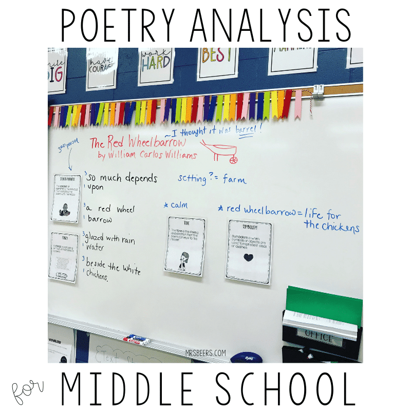 Poetic devices display for poetry analysis