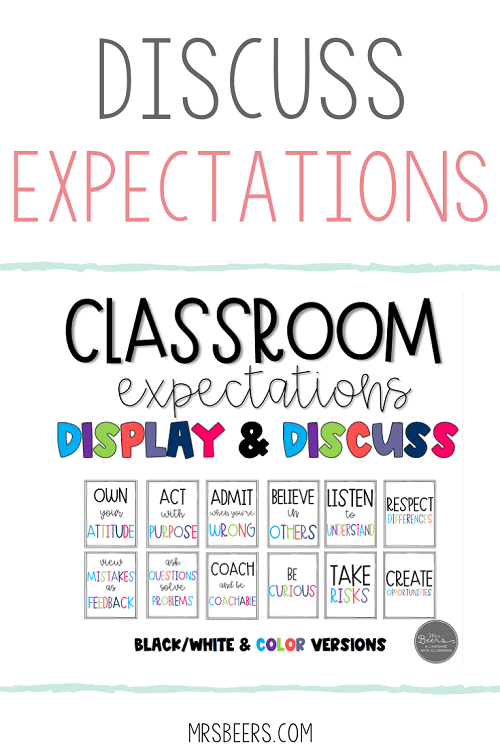 classroom rules and expectations