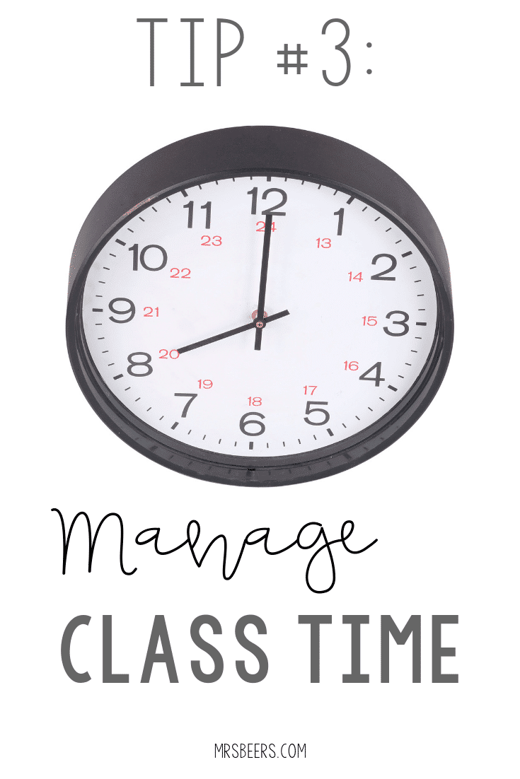 classroom observation strategies - manage your time well