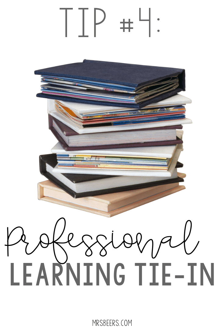 Tie your classroom observation to the professional learning at your school