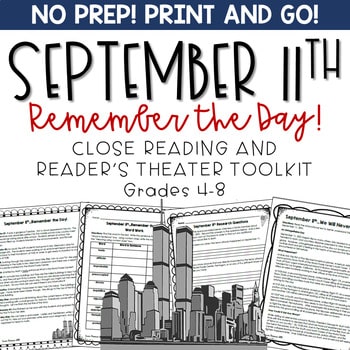 9/11 readers theater lesson plans