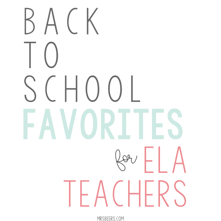 Back to School Favorites for ELA Teachers... I have been blogging for over 10 years. Here are some of my favorite posts to get teachers geared up for back to school season.