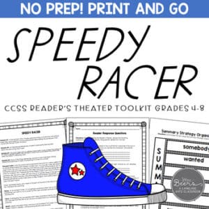 speedy racer readers theater for middle school