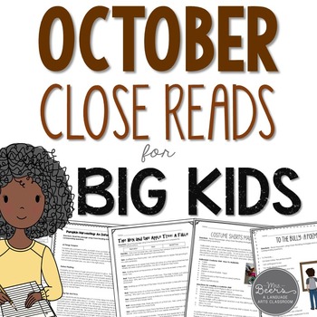 October Close Reading passages