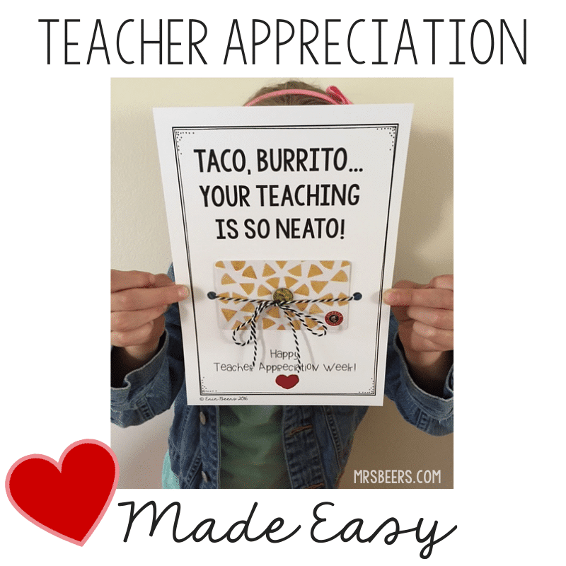 Teacher Appreciation Made Easy!