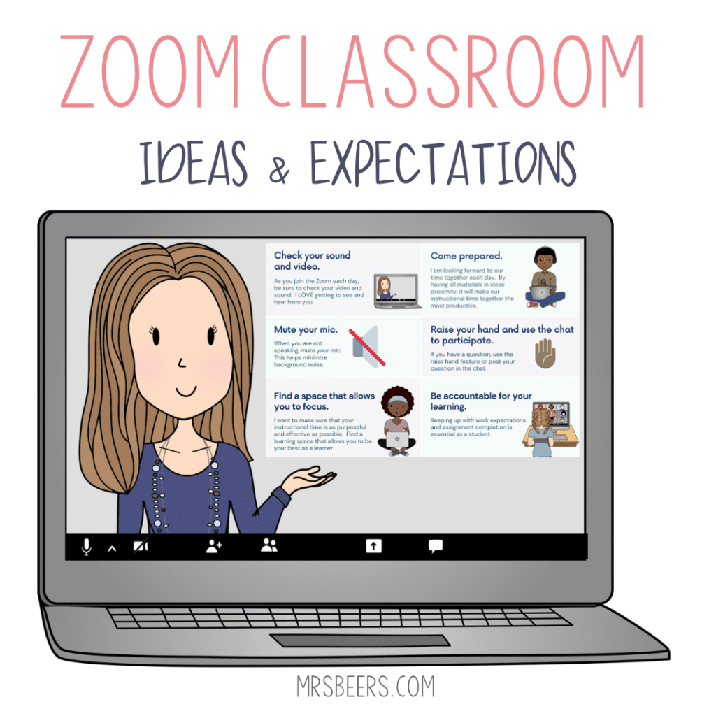 Zoom Classroom Tips, Ideas, and Expectations Freebie