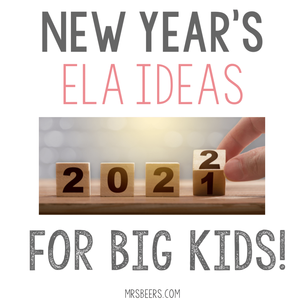 ELA ideas for New Years Reading and Writing
