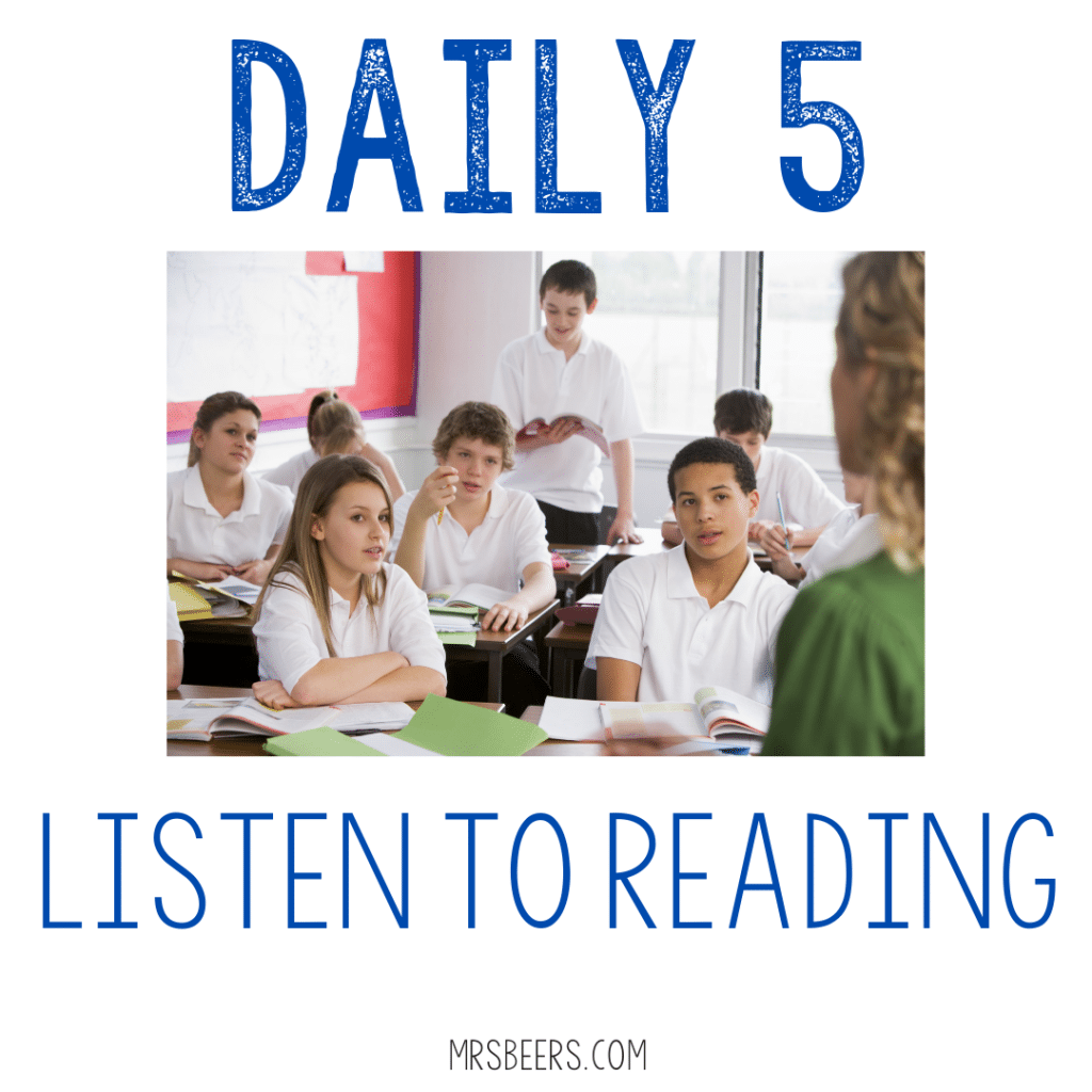 daily 5 listen to reading ideas