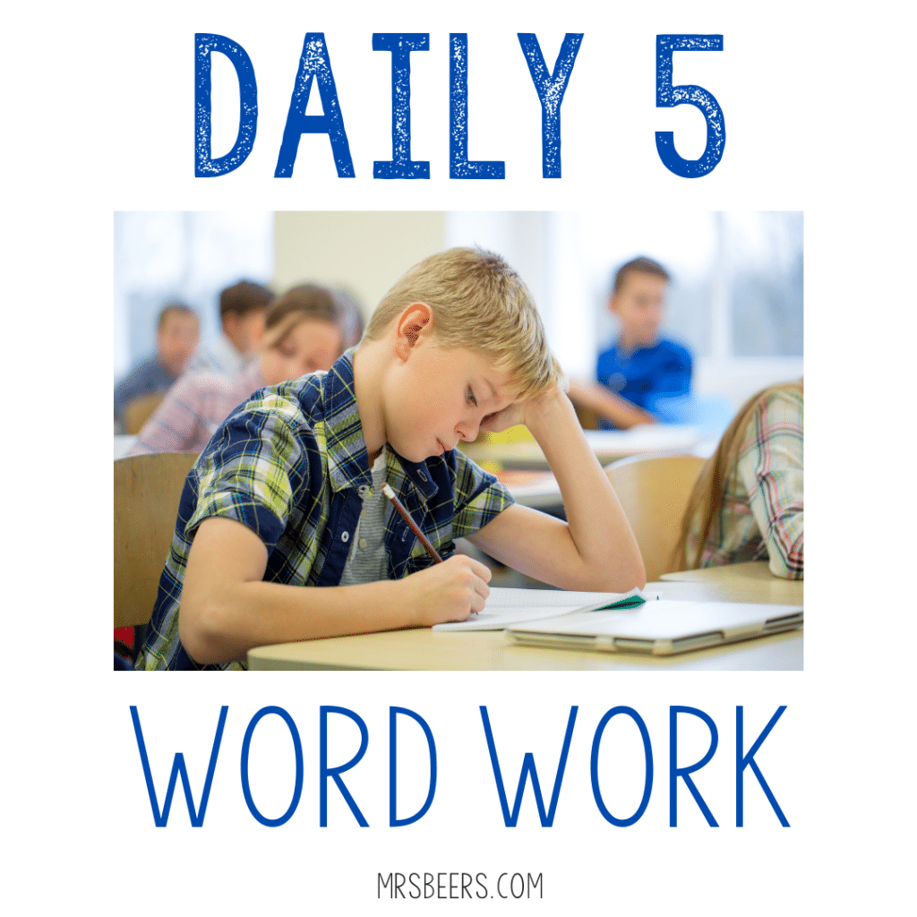 daily 5 word work activities