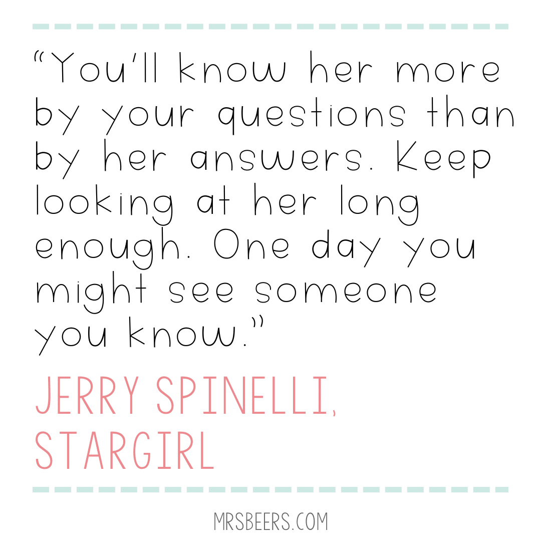 Quote from Stargirl novel