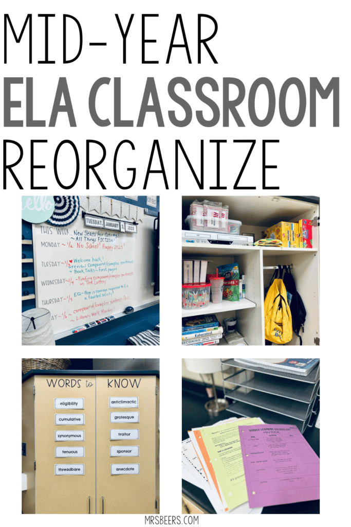 ELA classroom learning spaces