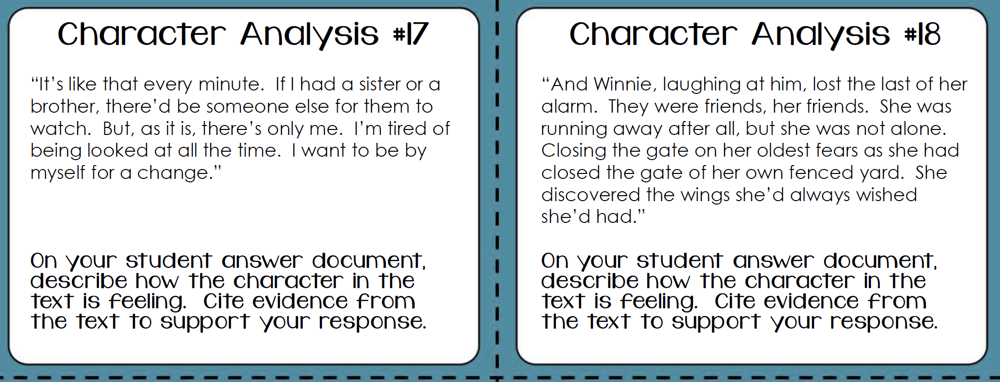 Task Cards for Middle School