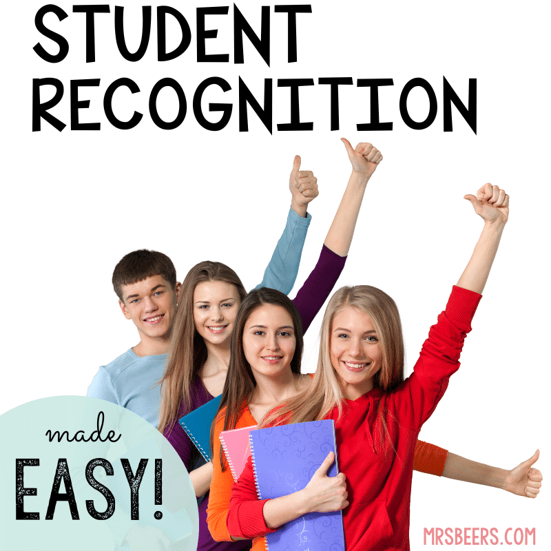 Student Recognition Ideas for middle grades