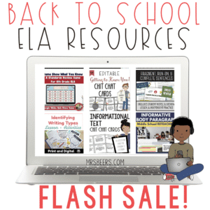 Ultimate ELAR bundle sale on back to school teaching resources