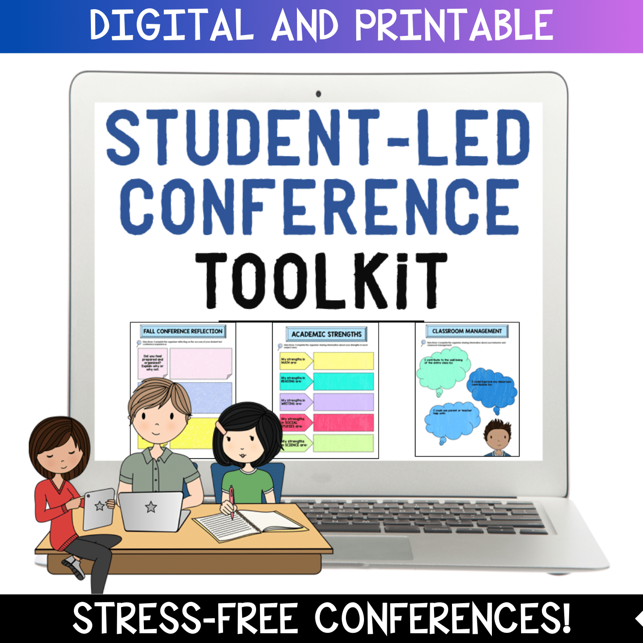 student led conference PDF template