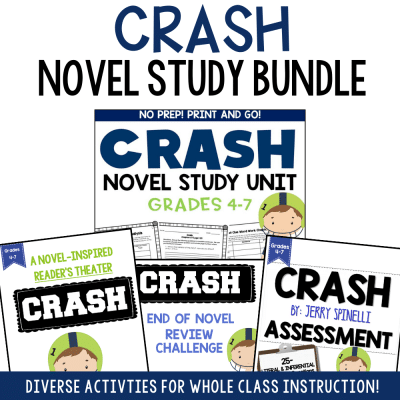 Crash Novel Study Unit Bundle for Teachers