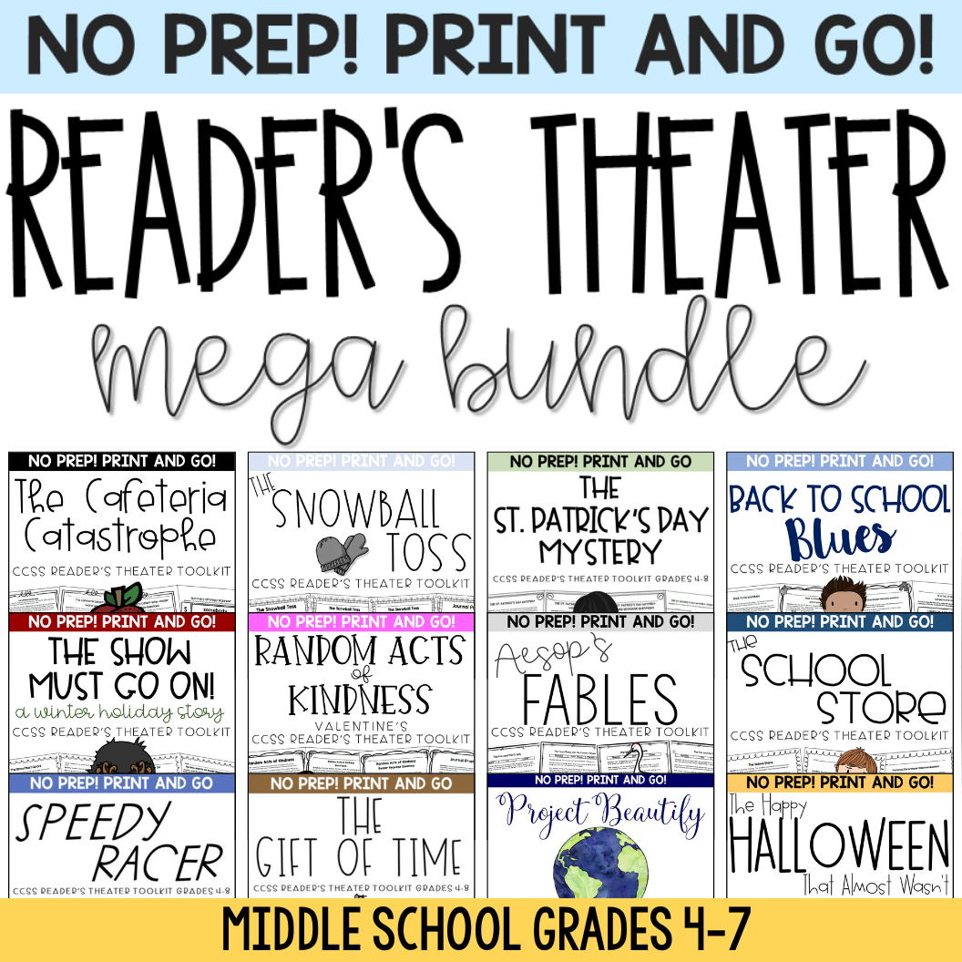 readers theater bundle for middle grades