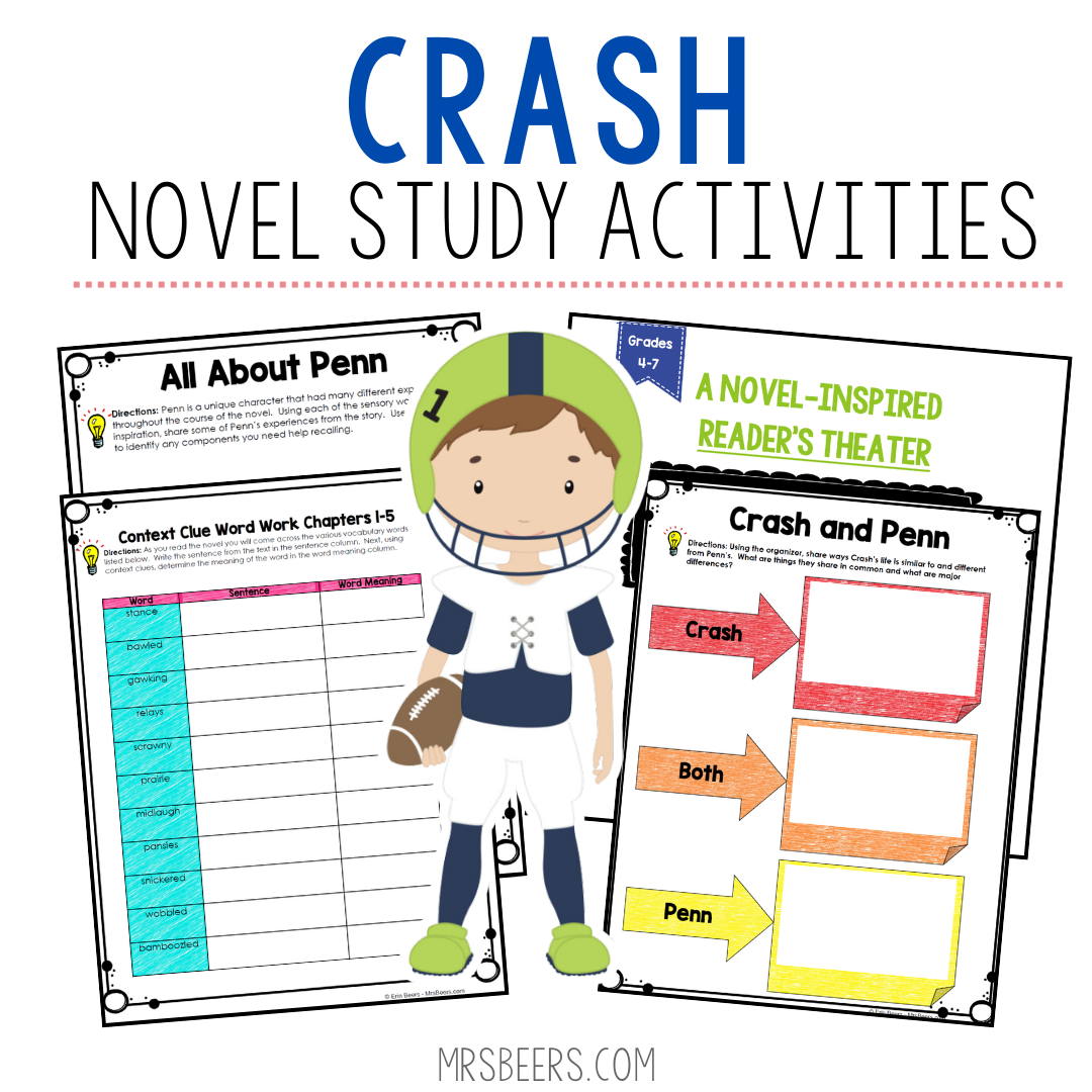 Crash Novel Study Ideas for Teachers