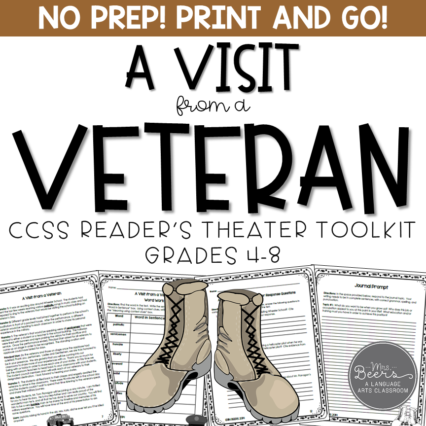 Veterans Day Readers Theater Script for Middle School
