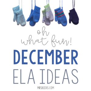 December ela ideas and activities for middle school teachers