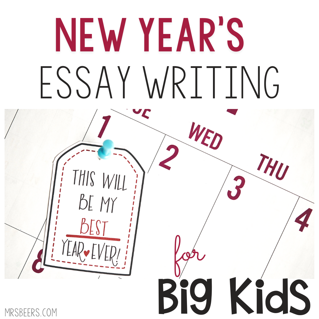 New Year’s Resolution Essay Writing (MADE EASY!) for Middle School