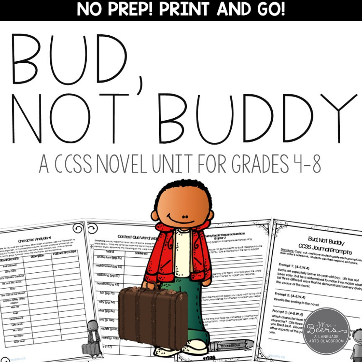 Bud Not Buddy novel study PDF