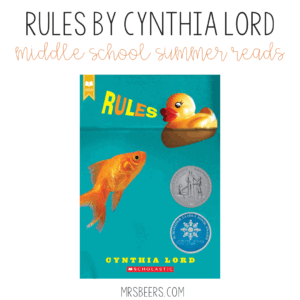 Middle school books for summer - Rules by Cynthia Lord
