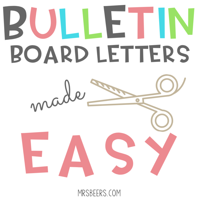 Here's how I use PowerPoint and my favorite fonts to make letter for bulletin boards and other classroom displays
