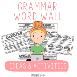 Grammar Wall Ideas and Activities for Middle School Classrooms