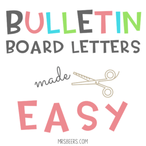 bulletin board letters for the classroom