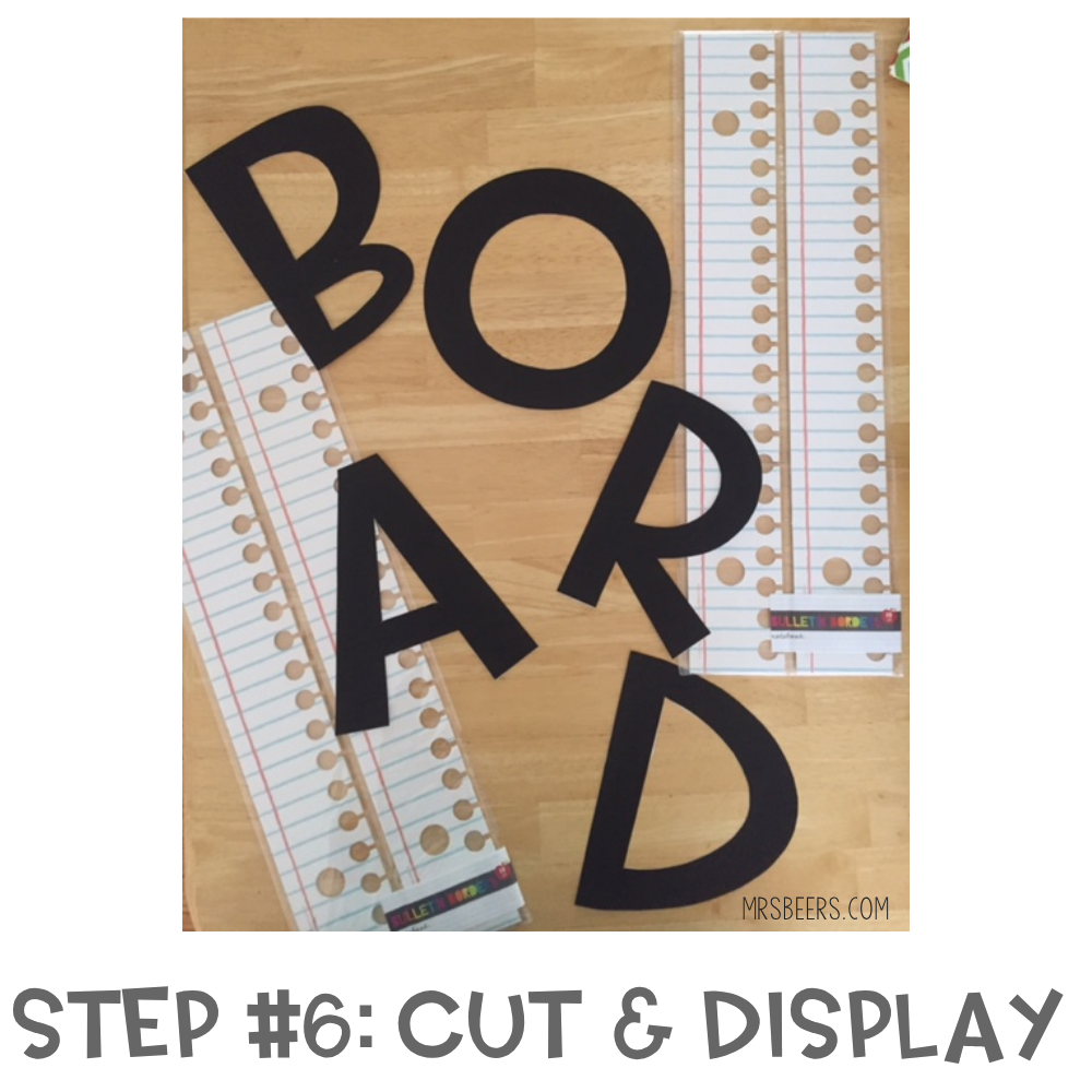 Cut out letters to display in your classroom